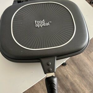 Food Appeal Double Sided Grill Pan - Black